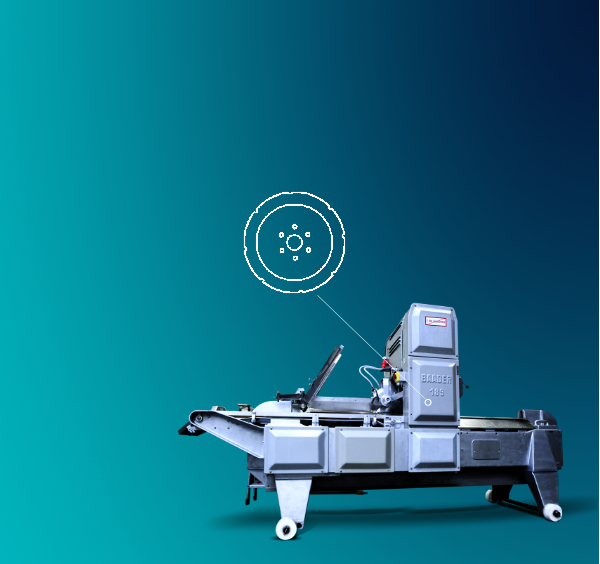 Opti-Trim_BA189 Baader 189 machine with Opti-Trim knife set